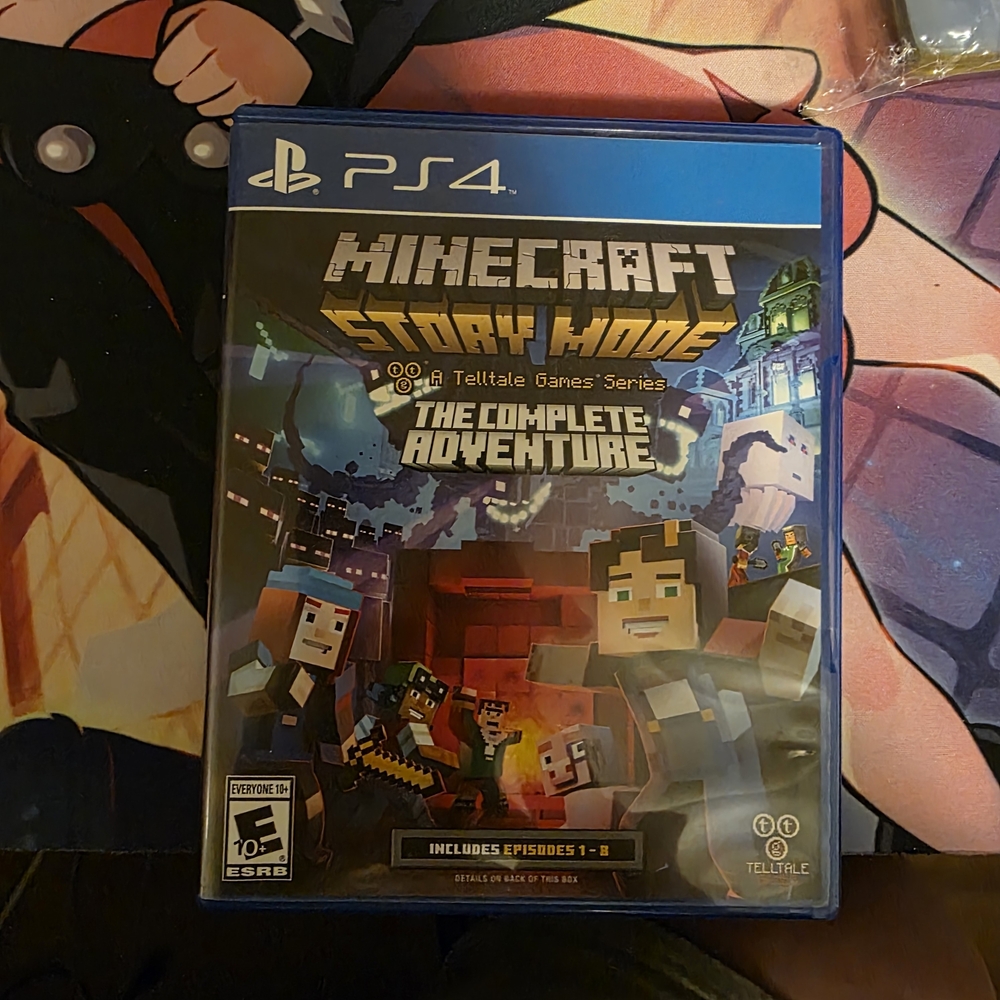 Sony PS4 Minecraft: Story Mode - The Complete Adventure in Blue Case